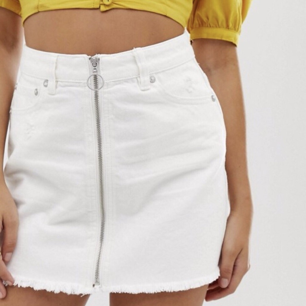 We The Free “Zip it up” denim skirt
